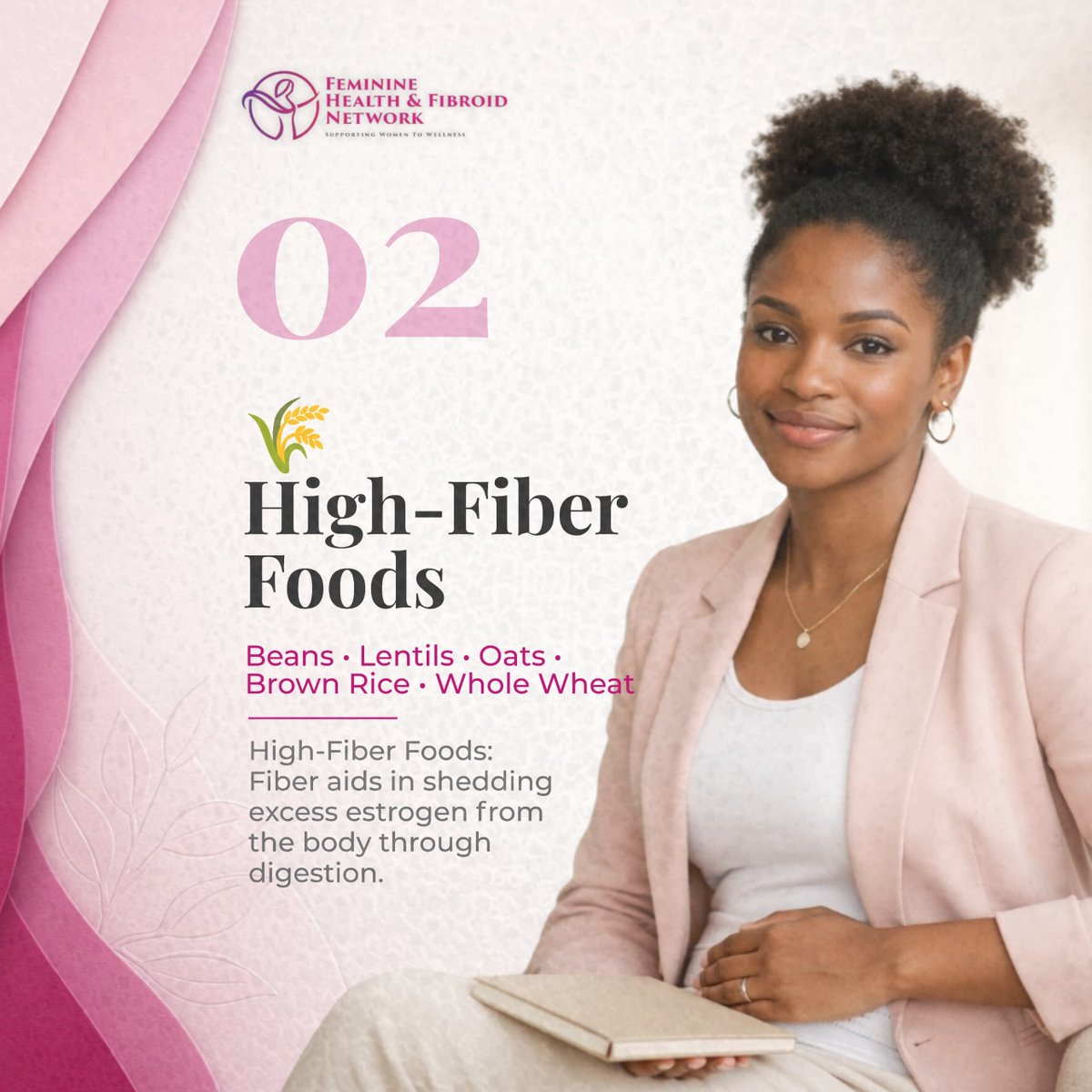 FhfSupport's tweet photo. 🥦🍓 Did you know your diet may help support fibroid health?
Swipe through to discover 5 foods that may support hormone balance, reduce inflammation and https://t.co/o6eG3Joqqy