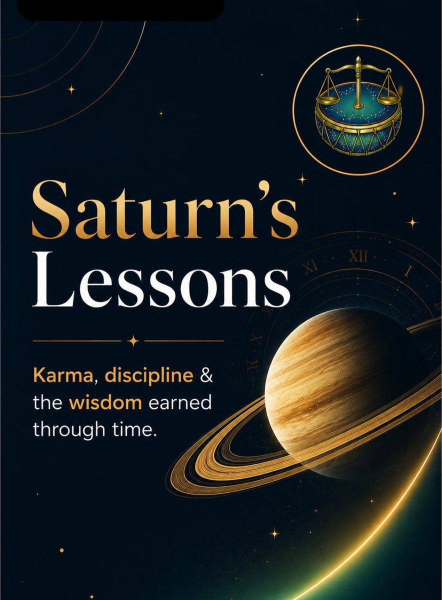 realastroking's tweet photo. 🪐 Saturn reminds us that real success isn’t instant.

Patience, discipline, and consistency create the strongest foundation.

[Saturn, Astrology, Karma, Discipline, Personal Growth, USA Astrology]

#Saturn #Astrology #Karma #VedicAstrology #Growth https://t.co/36Ta8bK03W