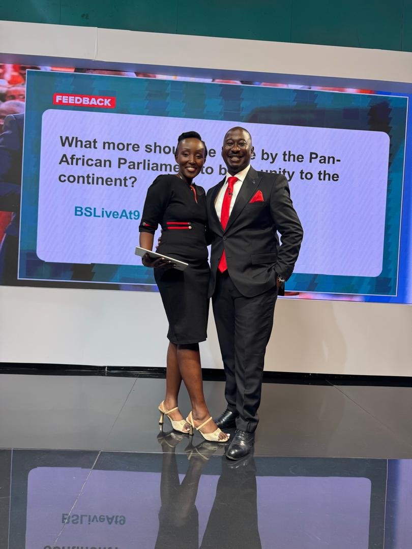 MableTwegumye's tweet photo. We are back to celebrate #NBSAT18 yours truly @MableTwegumye @SolomonSerwanjj and @i_knowx #NBSLiveAt9 @nbstv Monday -Thursday. #4DaysOnly https://t.co/RswZkVmNE5