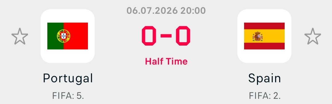 11_twenty2's tweet photo. Half Time #PORESP https://t.co/vQZglcrjOX