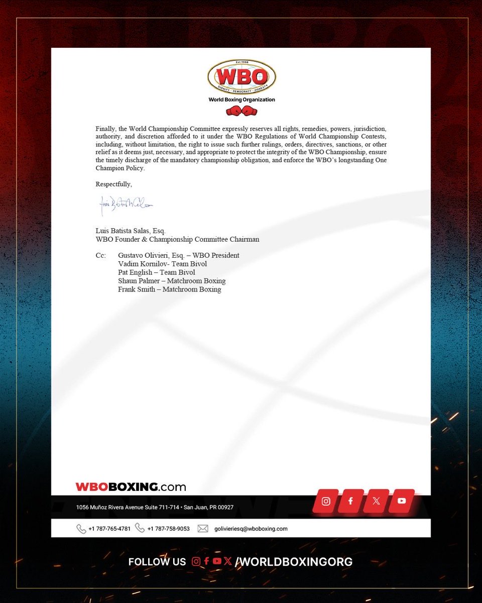 WBO tweet media