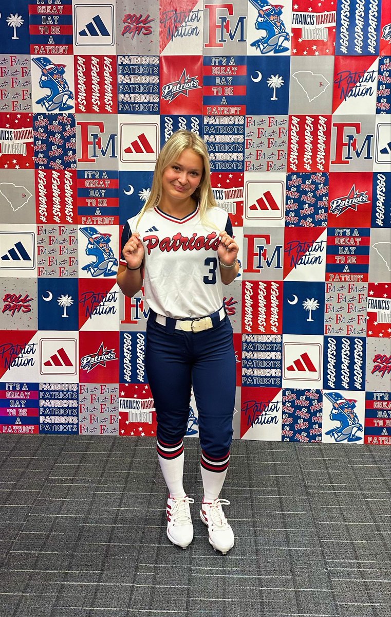 emmaskovran's tweet photo. I’m so excited to announce my commitment to continue my softball career at Francis Marion. I’m so grateful for this opportunity and cannot wait to see what next year holds! @coach_vallee @CoachSBagwell @fmu_softball #swampem #gopats https://t.co/6mhFqH4CeB