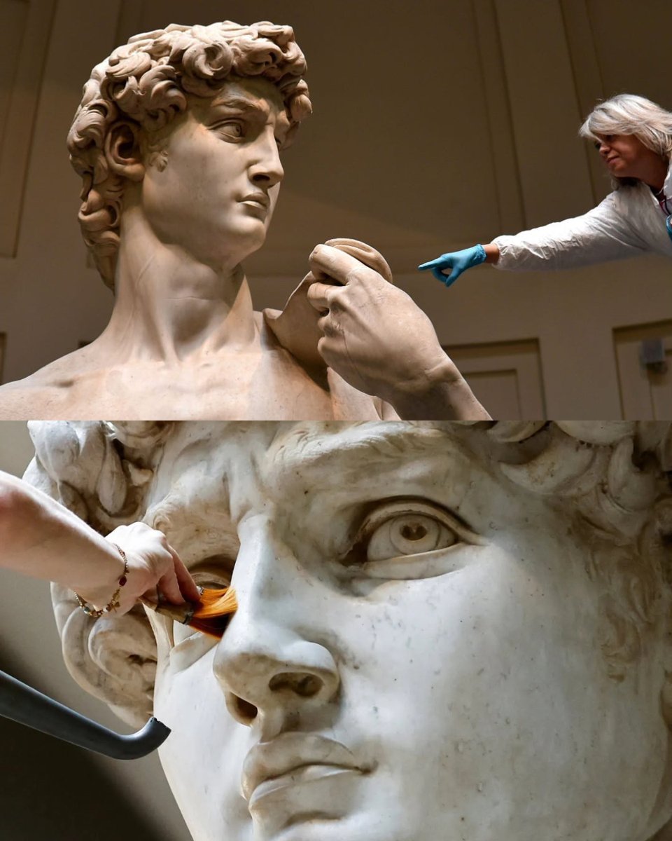 JamesLucasIT's tweet photo. David is 17 feet tall and Michelangelo started carving it when he was only 26 years old. https://t.co/dXPILbF5Ay
