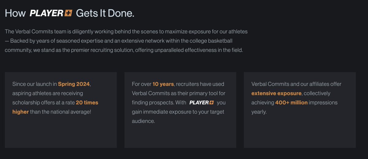 VerbalCommits's tweet photo. JUCO AND HS PLAYERS - Want to take your recruitment to the next level?

Tap in with Player+ from @VerbalCommits

 College coaches at every level have used VC for over a decade. 

The power of the VC platform is available to YOU the player!!!

MORE INFO: https://t.co/eUZuWoZ1PF https://t.co/qhDKHy9XYB