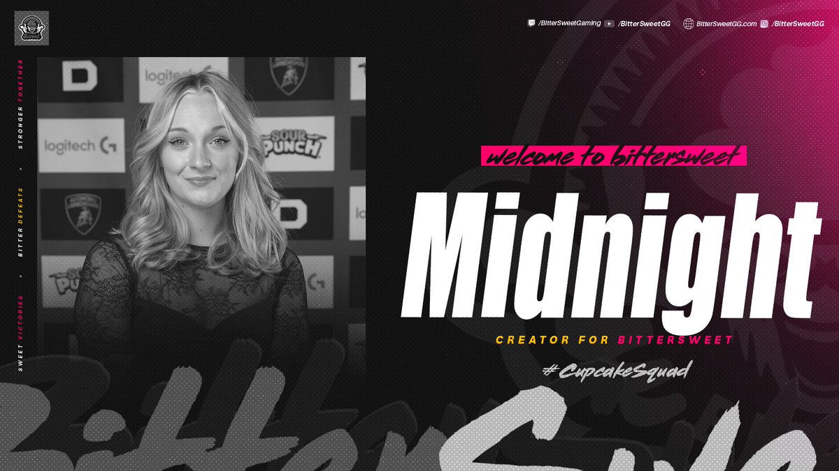 BitterSweetGG's tweet photo. 🧁 A sweet new addition has arrived!

Please join us in welcoming @Miss_Midnight03 to the #CupCakeSquad! 💜

We're excited to have you with us and can't wait to see everything you'll accomplish as part of the family.

Welcome aboard! 🫶✨ https://t.co/hl25IXC6DO