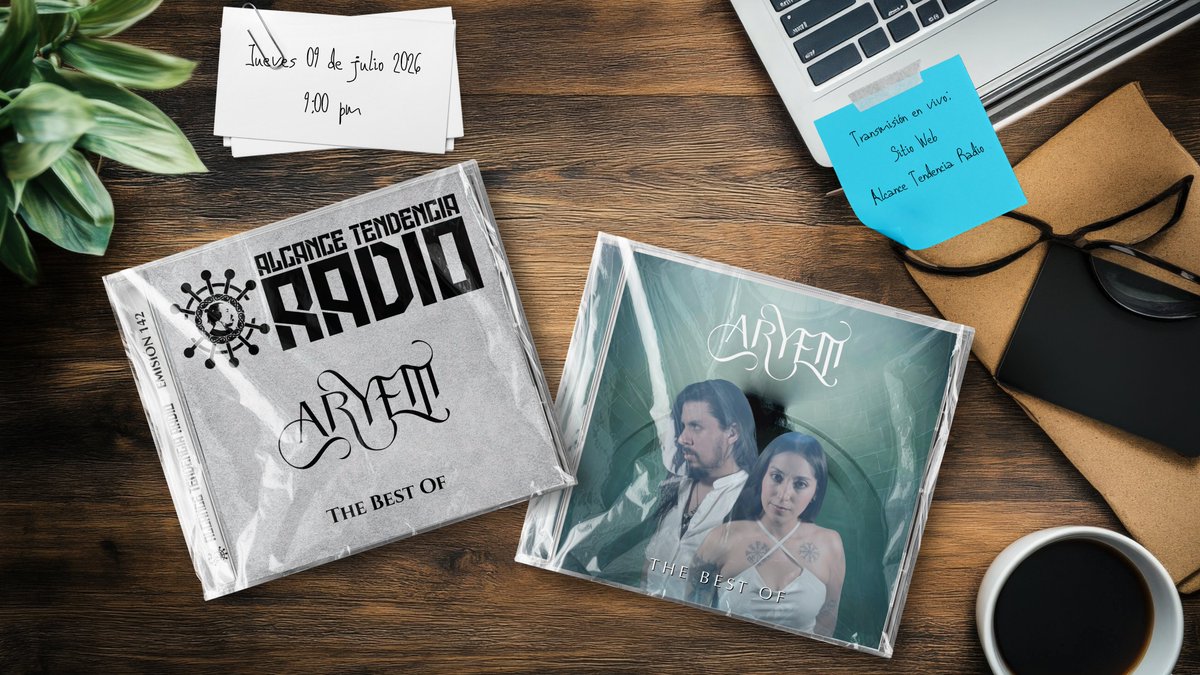 megaescritor's tweet photo. 🎻✨ **Aryem: The Best Of** llega a Alcance Tendencia Radio.

📻 Emisión #142
📅 Jueves 09 de julio
🕘 21:00 hrs

Una selección con lo mejor del metal sinfónico de Aryem.

🎧 Escúchalo en:
https://t.co/VADnRPlIr6 https://t.co/9T9j5fnNDX