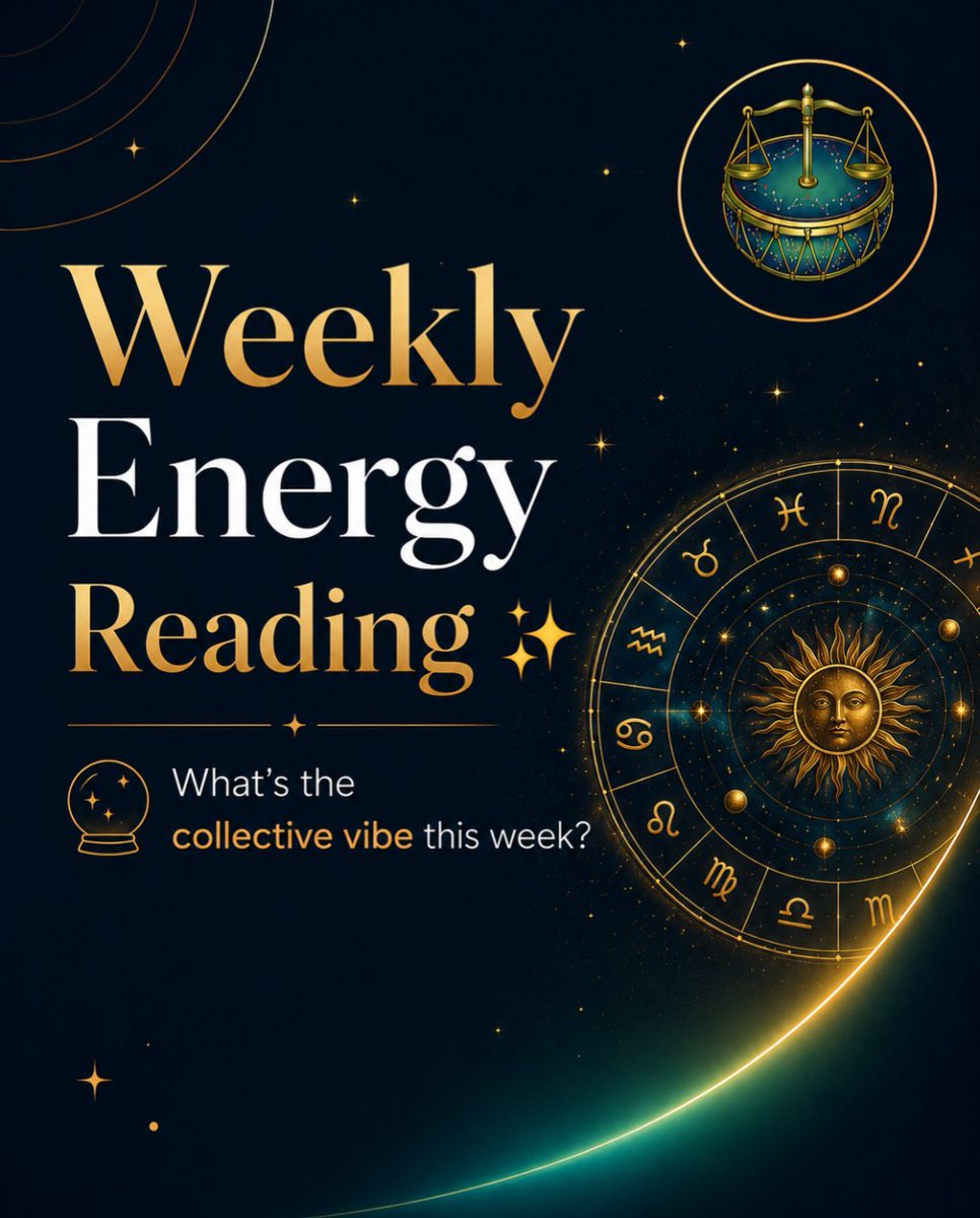 realastroking's tweet photo. ✨ This week’s energy is about slowing down, trusting your intuition, and finishing what you started.

How’s your week feeling?

[Weekly Energy Reading, Horoscope, Astrology, Collective Energy, USA Astrology]

#WeeklyEnergy #Astrology #Horoscope #Mindfulness #Growth https://t.co/hynA5NSmak