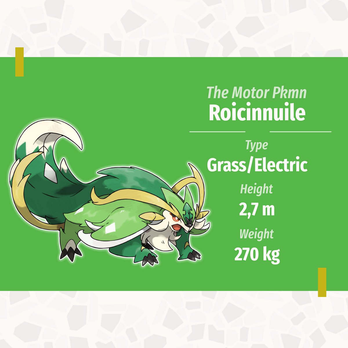 Dei0710's tweet photo. #003 - ROICINNUILE
The last stage of the Grass starter from my Icelandic region: #Snova. Would you choose Roicinnuile as your partner? 🐿️⚡️ https://t.co/sv3U00hrGE