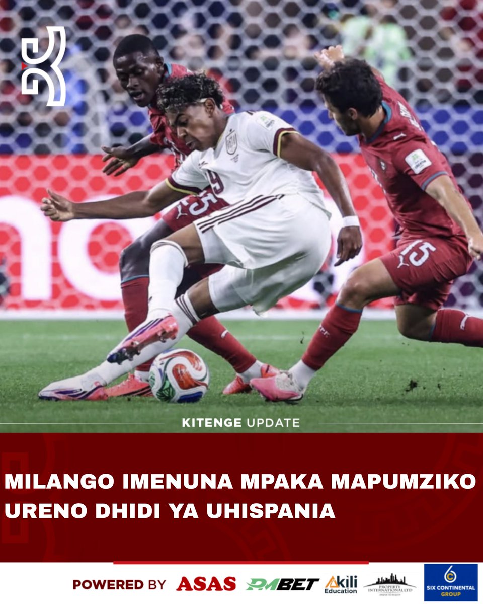 mshambuliaji's tweet photo. Hakuna mbabe mpaka mapumziko katika dimba la Dallas, Texas kwenye mchezo wa hatua ya 16 bora wa michuano ya Kombe la Dunia la FIFA 2026 Kati ya Uhispania dhidi ya Ureno.
HT: Portugal ๐ต๐น 0-0 ๐ช๐ธ Spain
#KitengeSports https://t.co/jVfLcw66Gt