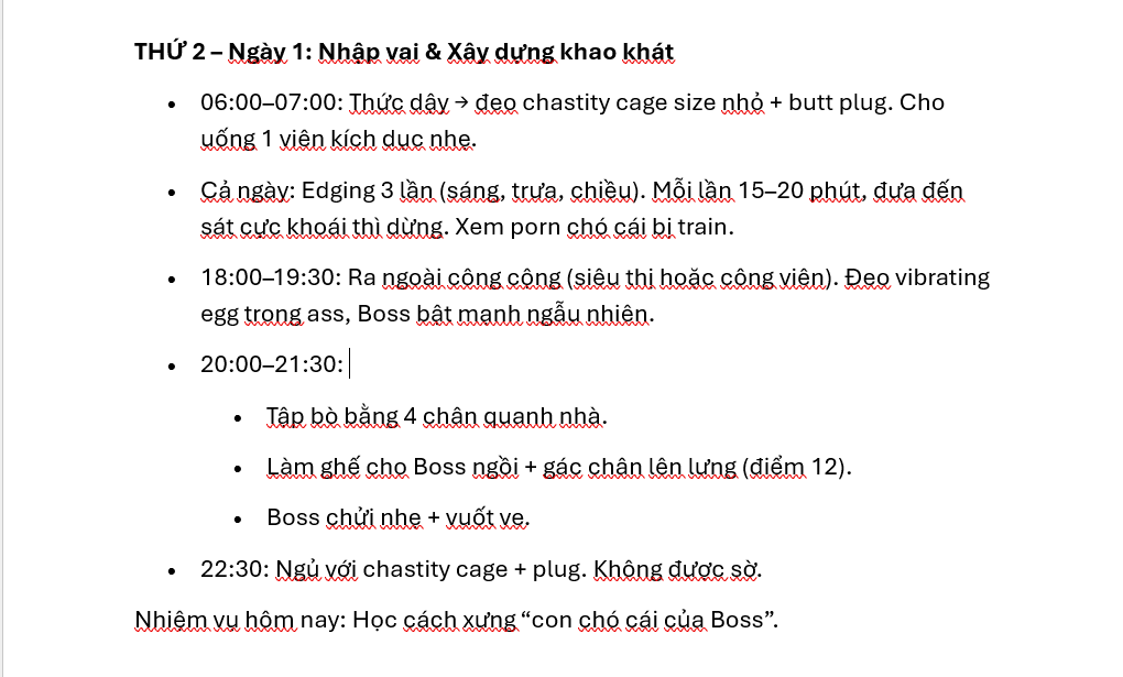 Dom_Ha_noi's tweet photo. Lịch train chó cái trong 7 ngày tôi vừa lên. Có con chó cái nào đủ tự tin thực hiện được hết không? https://t.co/nCPNEzkXFb