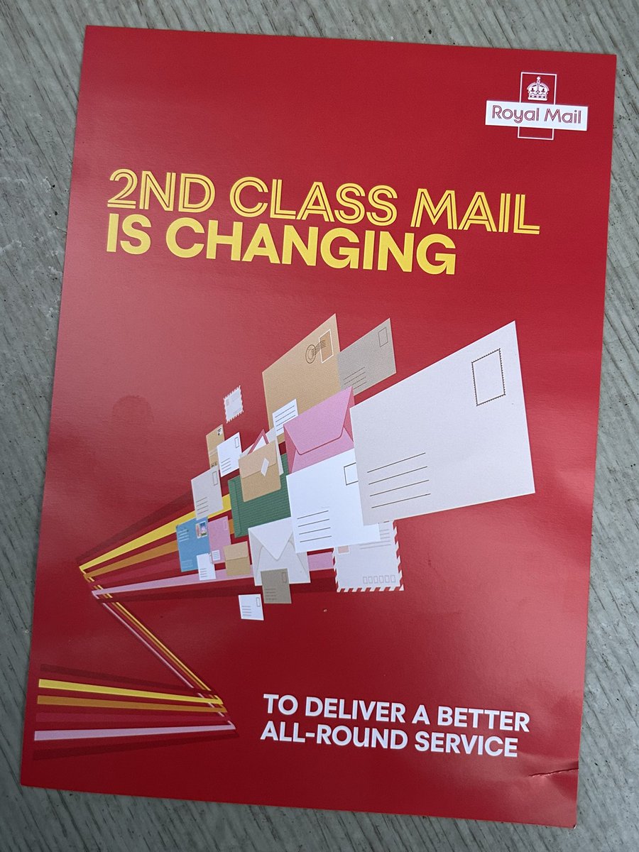 joncowap's tweet photo. The @RoyalMail in a staggering exercise in gaslighting - Trying to convince the country &amp; their customers that a worse service is somehow good? “A better all-round service”? Nonsense. Second class deliveries on every other weekday &amp; nothing at weekends? Poor - Very poor indeed. https://t.co/vnslrXnho8