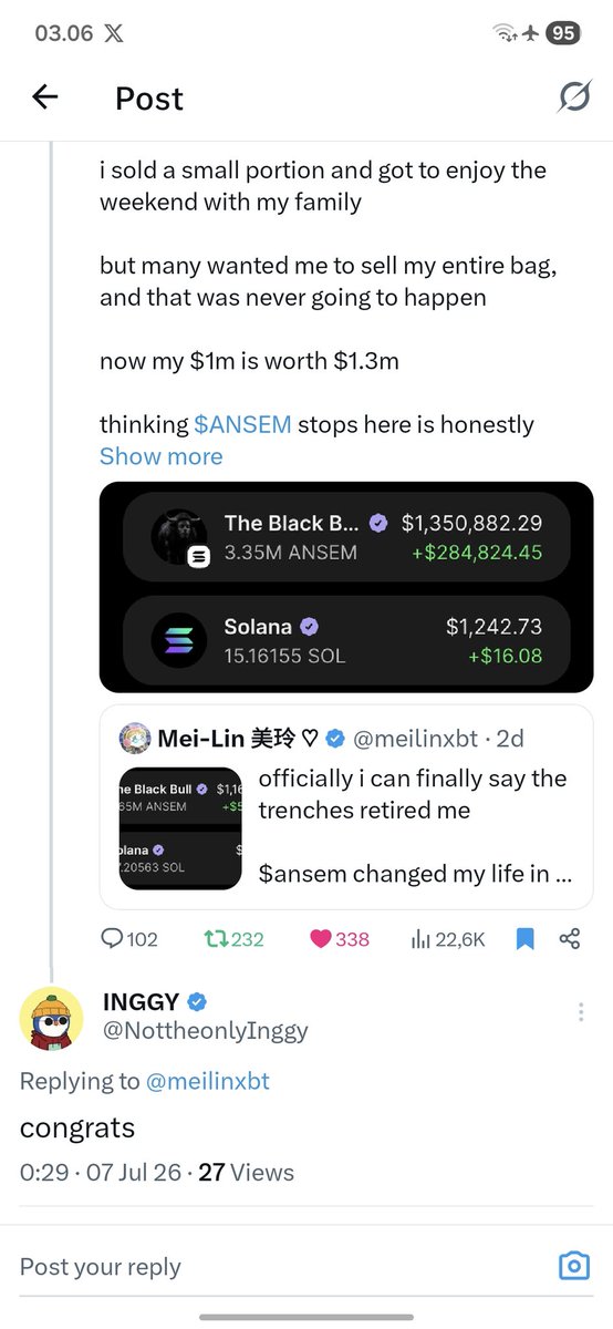 NottheonlyInggy's tweet photo. @theyfwRayan thank you Rayan, manifesting a win

9acEe71fH9Hj1W9FWTxsT9c1bZHxFPcZXTFN73dXdj6d https://t.co/A1qLjnQu3p