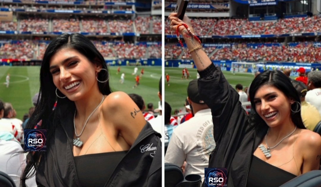 RealSatooshi's tweet photo. Mia Khalifa shared cheerful moments while watching a game.

#MiaKhalifa https://t.co/C2E1CViRep