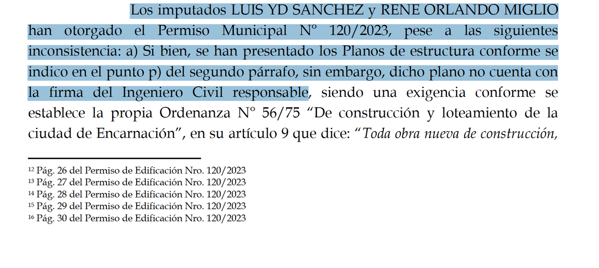 RossanaEs's tweet photo. Habemus pericia de edificio derrumbado en Encarnación. Mientras René Miglio y Dip. Carlos Pereira en plena campaña para ser autoridades de la muni. Miglio, director de obras que aprobó plano mau y se olvidó de datos técnicos de hormigón que cargó empresa d Pereira en fallida obra https://t.co/Z9IfVNGRa1