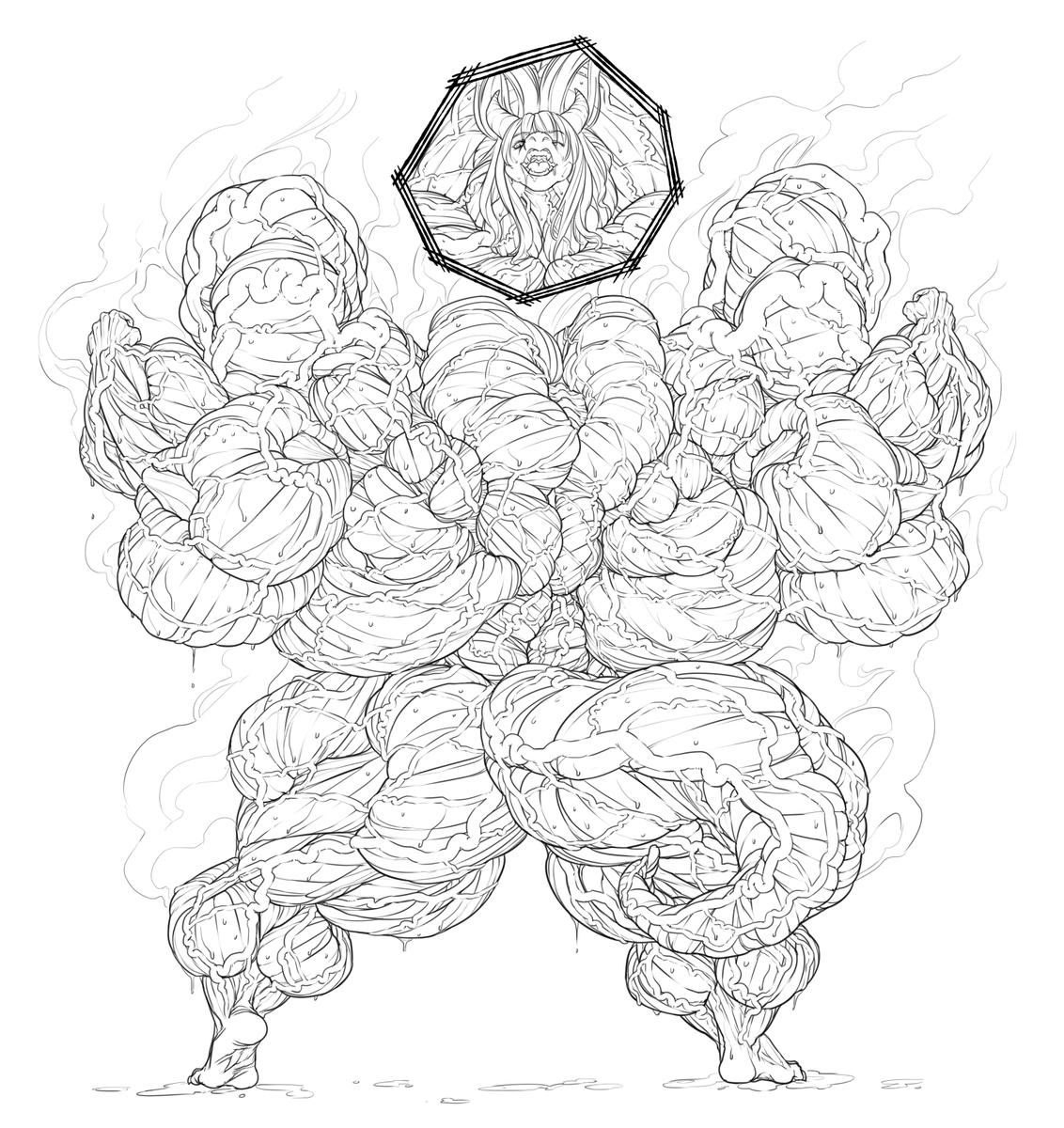 Newberrychucks's tweet photo. Flexing to your limits is always such a spectacle, specially if it's Aya doing it 💪🐲🔥. For @Pyrohawk009 https://t.co/J2UJSTwtkp
