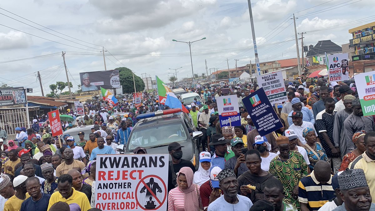 hismaheely's tweet photo. Ignore the people's power at your own peril.

No government is stronger than the collective voice of the people.

When the people speak, wise leaders listen.

Respect the people's choice.
Reject imposition.
Kwara belongs to all Kwarans. https://t.co/25g7fxV2yj