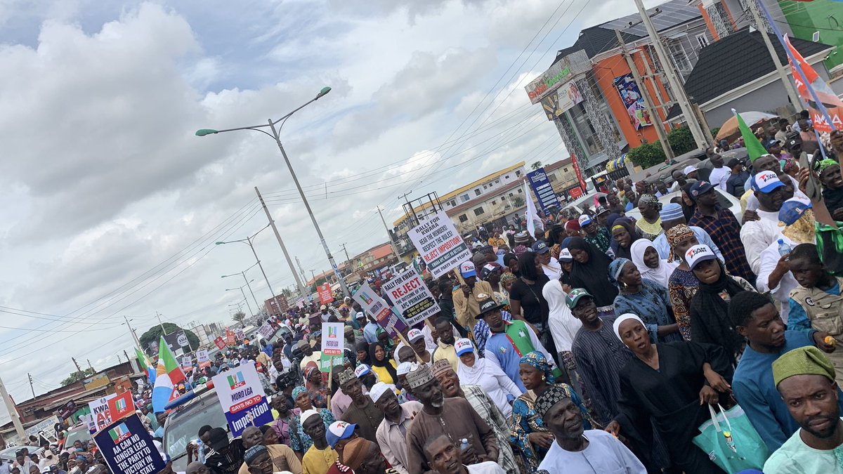 hismaheely's tweet photo. Ignore the people's power at your own peril.

No government is stronger than the collective voice of the people.

When the people speak, wise leaders listen.

Respect the people's choice.
Reject imposition.
Kwara belongs to all Kwarans. https://t.co/25g7fxV2yj