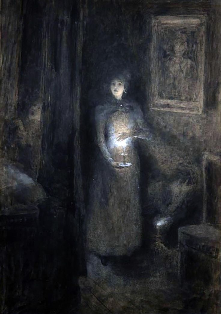 Tatiana19796's tweet photo. John Butler Yeats, 'A Haunted Chamber' https://t.co/UuXSBMjZ36