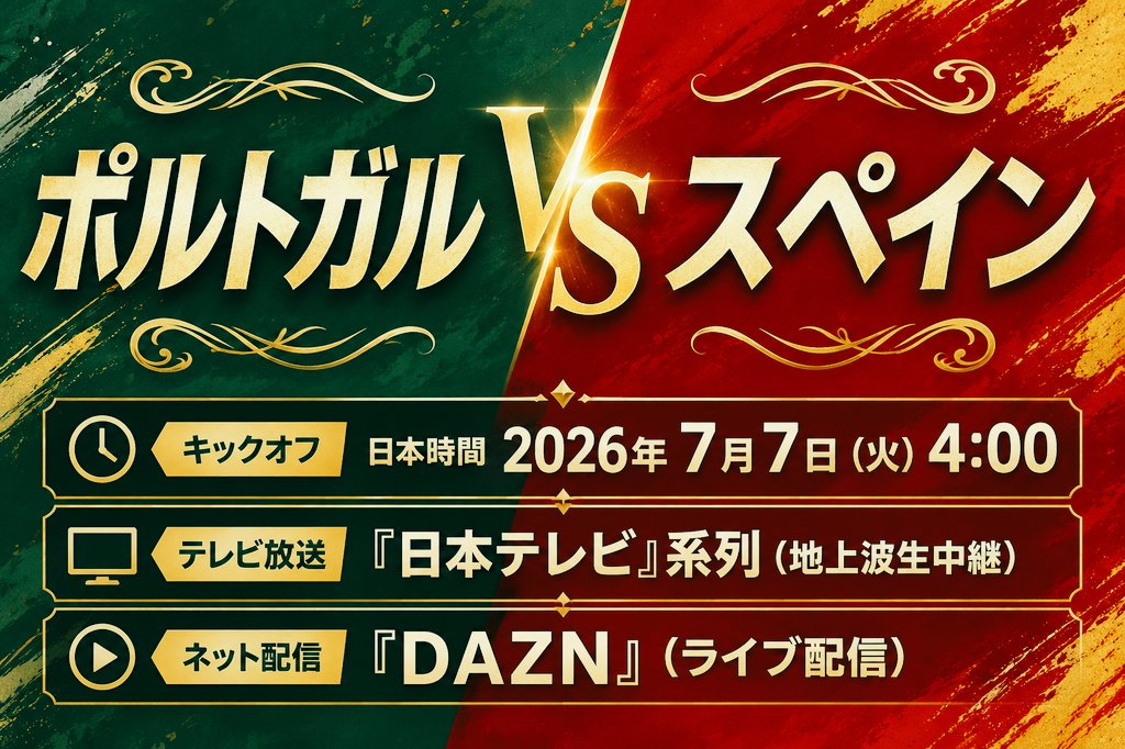 potepote12025's tweet photo. 🏆W杯ラウンド16で「イベリア半島ダービー」激突熱すぎる🔥

最後のW杯となる41歳C・ロナウド🇵🇹 vs 18歳の新星ヤマル🇪🇸の23歳差対決⚽️新旧スターの競演から目が離せない

ちなみにこの両国、2030年W杯の共催国でもある最高のライバル🤝
#ワールドカップ2026 https://t.co/Bh67rWdBpQ