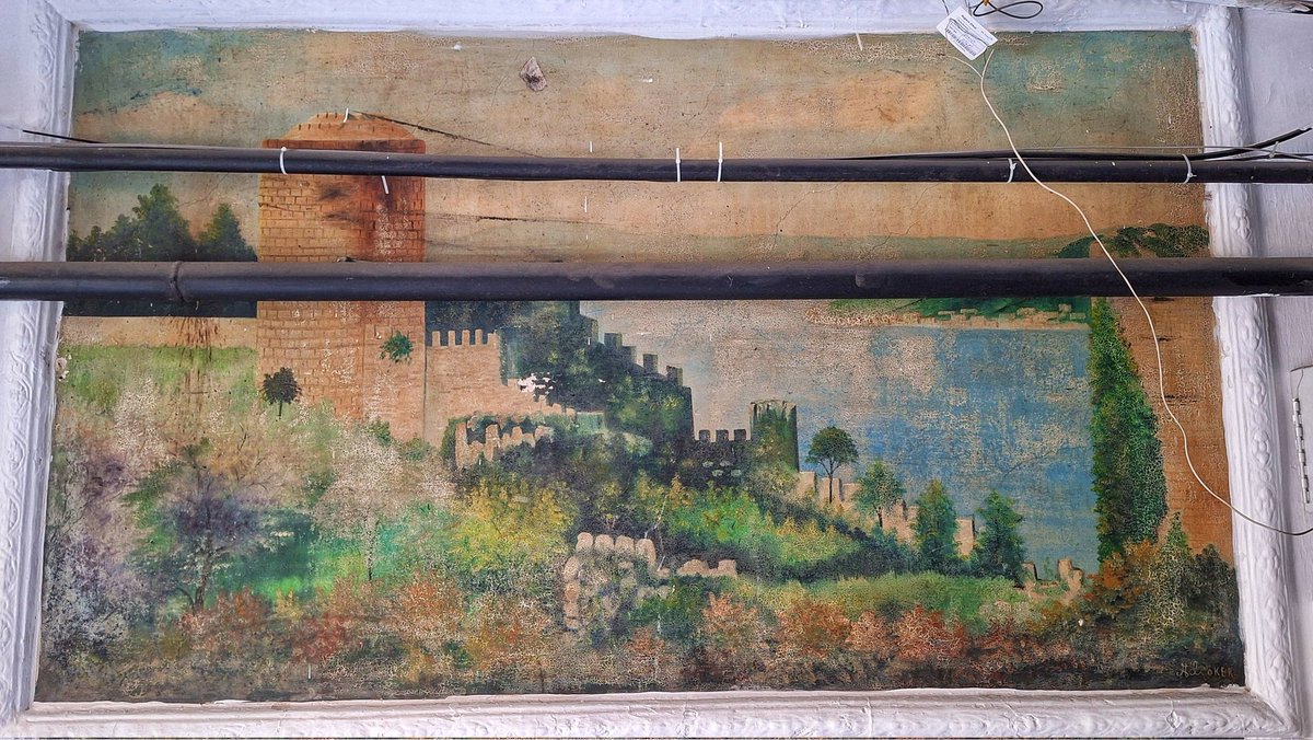cagataytopcu's tweet photo. #Fatih'te bir #apartman girişinde yer alan #RumeliHisarı tablosu.
#sanat #resim #art #artist #yürürken #keşif #sanatheryerde #tarih #tarihieser #kültür #kültürelmiras #sanatçı #ressam
➡️https://t.co/MrjDNLdetG https://t.co/UCsugsMOJV