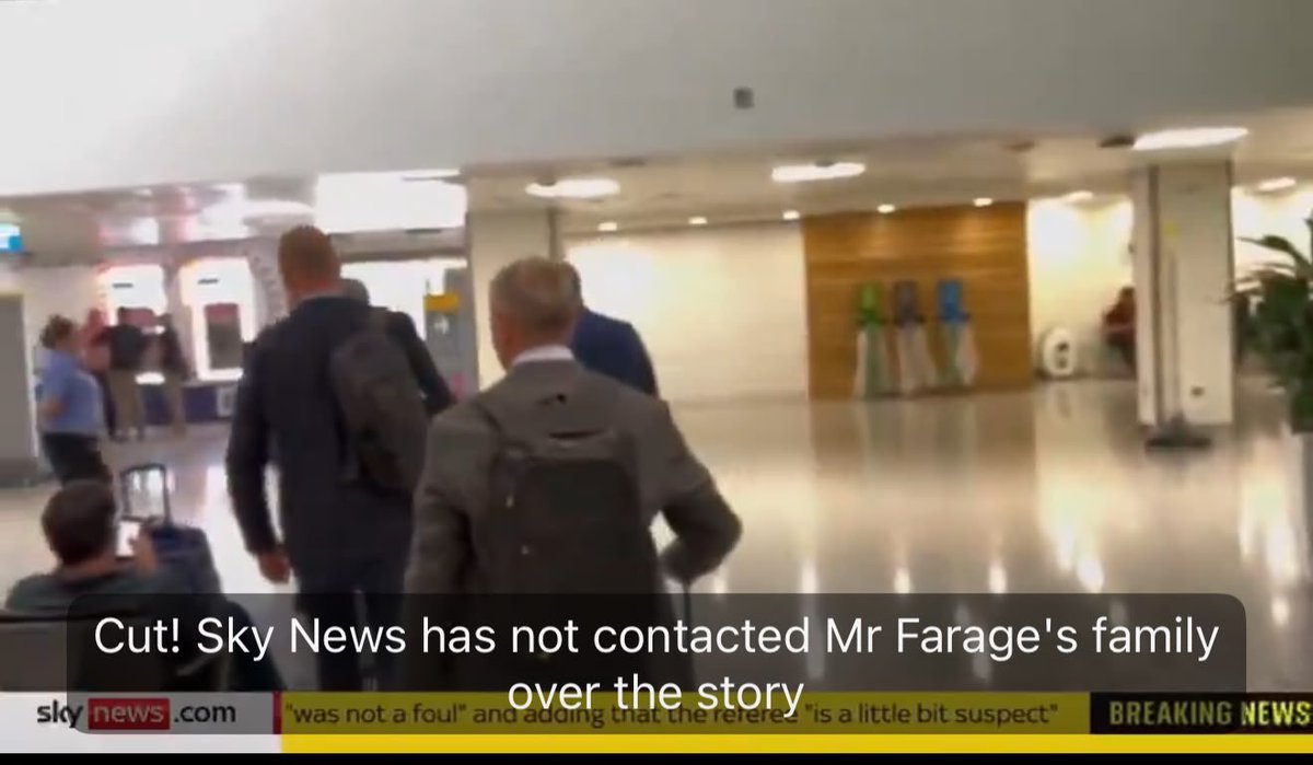 Nigel_Farage's tweet photo. This is an outright lie from @SkyNews. 

They hounded my daughter at home, just days after The Times published where my family live.

Despicable behaviour from the media. https://t.co/cNfZ6Rmzb4