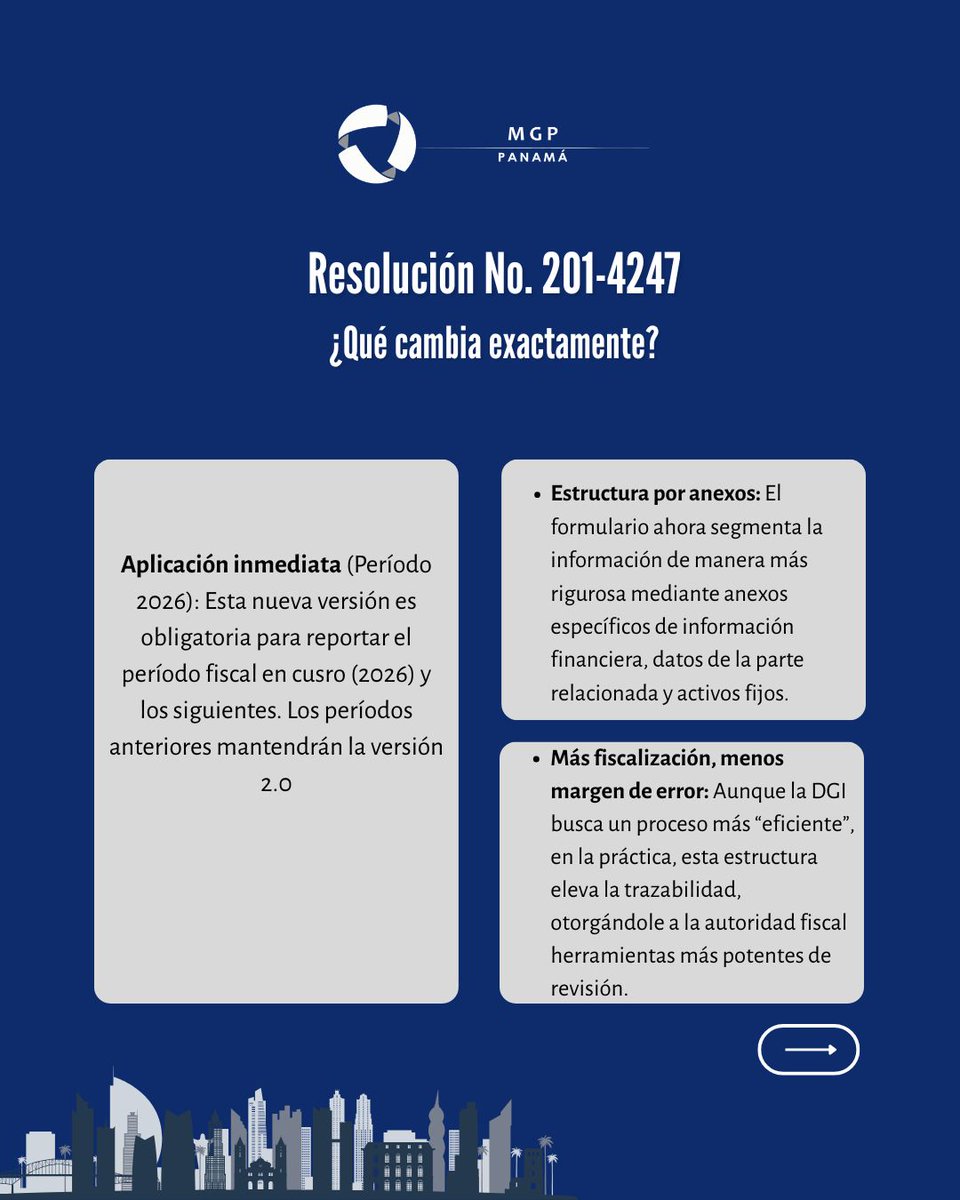 Megaprocesos's tweet photo. PA - 🇵🇦 ¡Atención Panamá! El Formulario 930 evoluciona. La DGI oficializó la Versión 3 para el Informe de Precios de Transferencia (Resolución No. 201-4247).

#Megaprocesos #Panamá #PreciosdeTransferencia https://t.co/Pcxlnusu5c