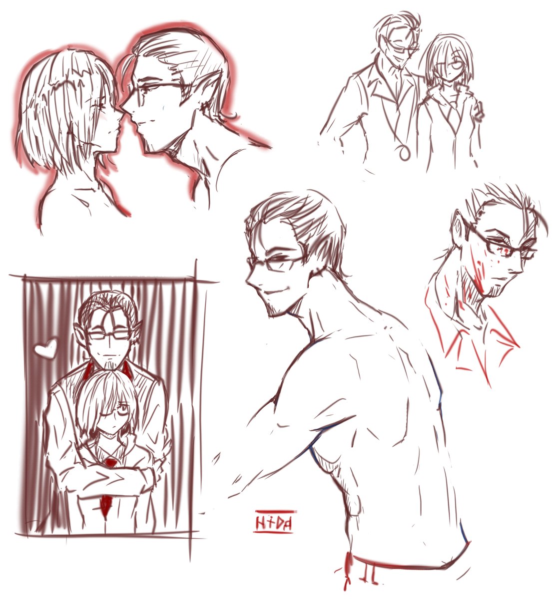 HidaBoland's tweet photo. I collected several sketches in one post :) https://t.co/XrzVT7yGEz