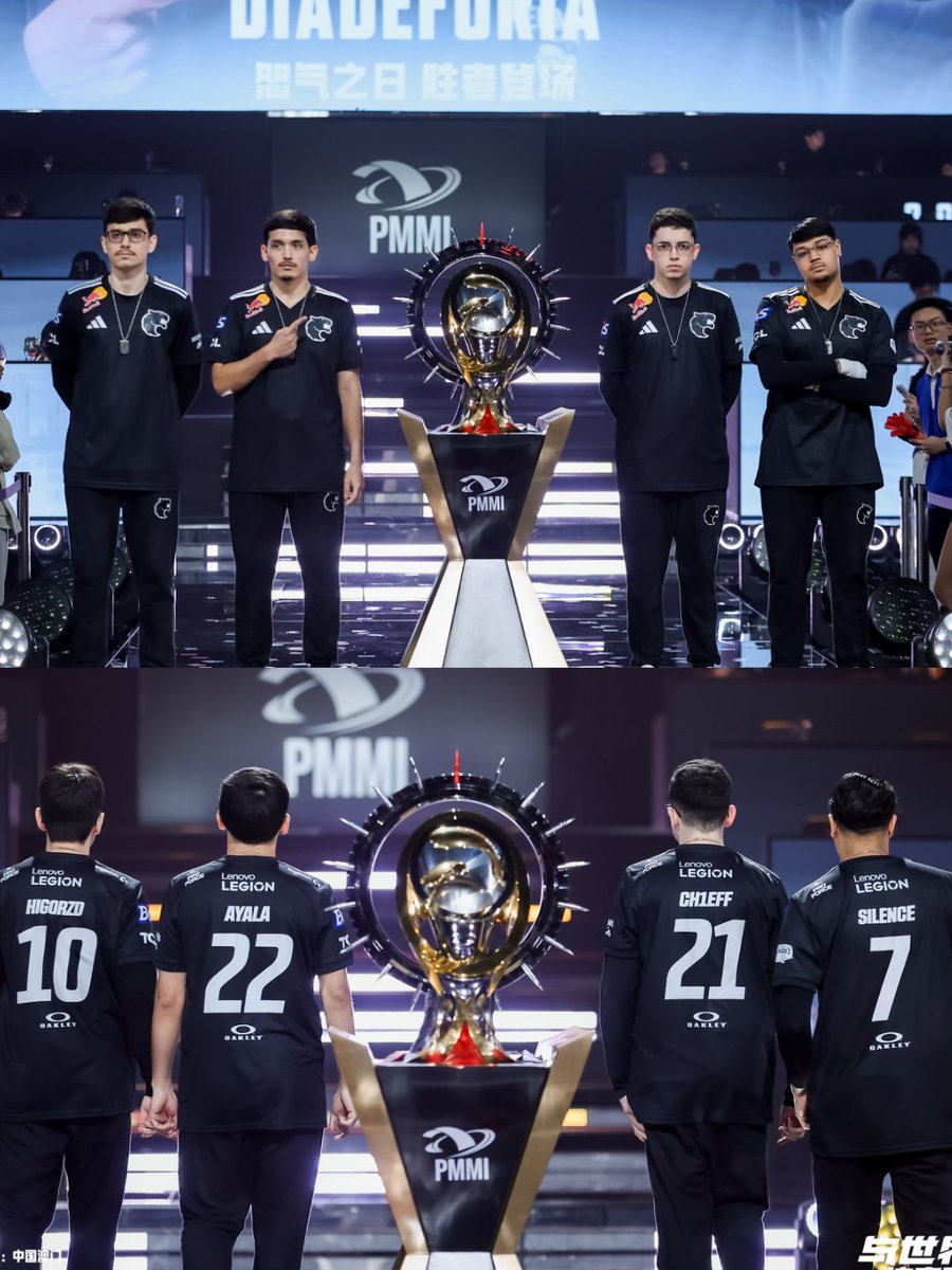 FURIA's tweet photo. Mais um pouco de como foi o fim de semana de Grande Final para a #FURIAPUBGM! 🐾💪

Conquistamos o 1° lugar da tabela geral e o 2° lugar do #PMMI, com 146 pontos no total!

Agora, a pantera vai atrás do topo do mundo na #EWC26! Você vem? 🫵 https://t.co/5qXXaS8vBR