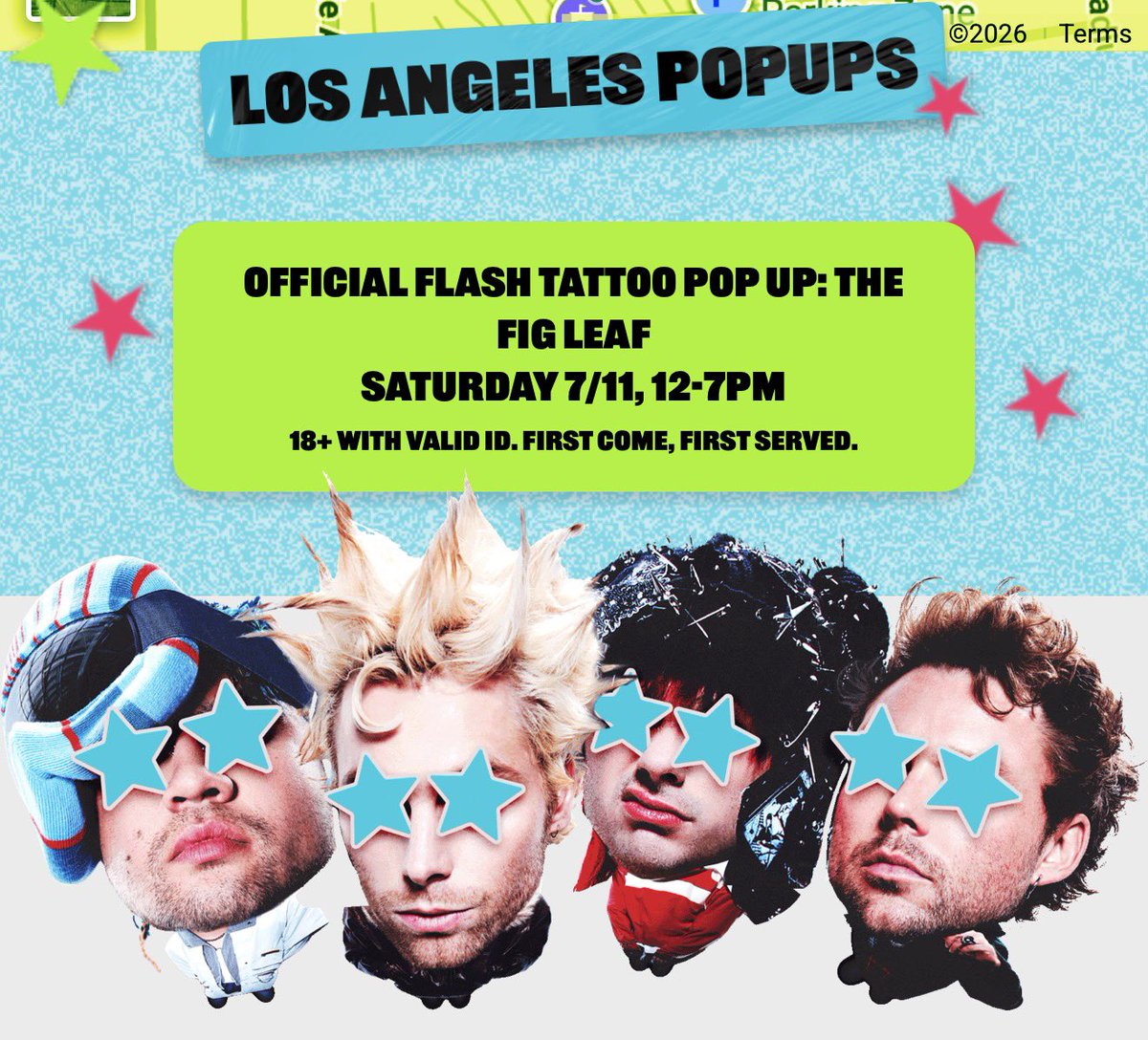 DigestEASTour's tweet photo. ⭐️ LOS ANGELES ⭐️
The details for the official flash tattoo pop-up for your show have been released! 🥳
#LAIsaStar🎬 #EASLA⭐️ https://t.co/CK0gpOMdTy