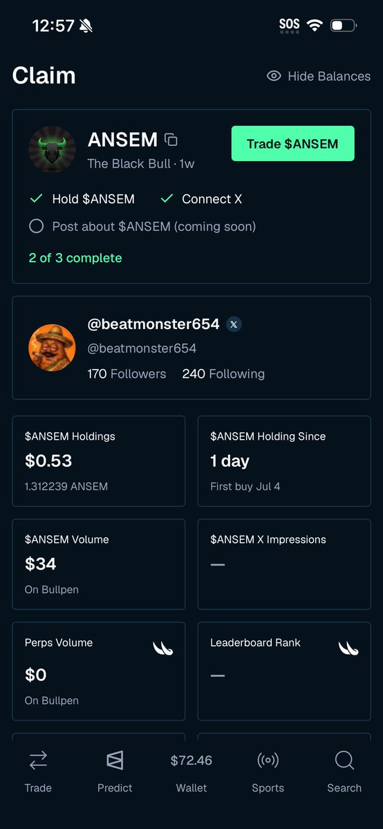 beatmonster654's tweet photo. been trying for a couple days, but I don’t have a big following , I can’t grind all day. Odds of being seen are slim but not 0. have to be airdrop sidelined. But Good Luck to all. And very well played @blknoiz06. FatherBean out solana:9cRCn9rGT8V2imeM2BaKs13yhMEais3ruM3rPvTGpump https://t.co/9XcsSdSPVO
