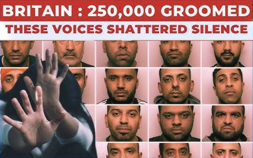 CensoredVoiceHQ's tweet photo. @TRobinsonNewEra 250,000 raped by Muslim gangs in the UK alone. Europe doesn't have to live like this. https://t.co/y73BaNA8Ne