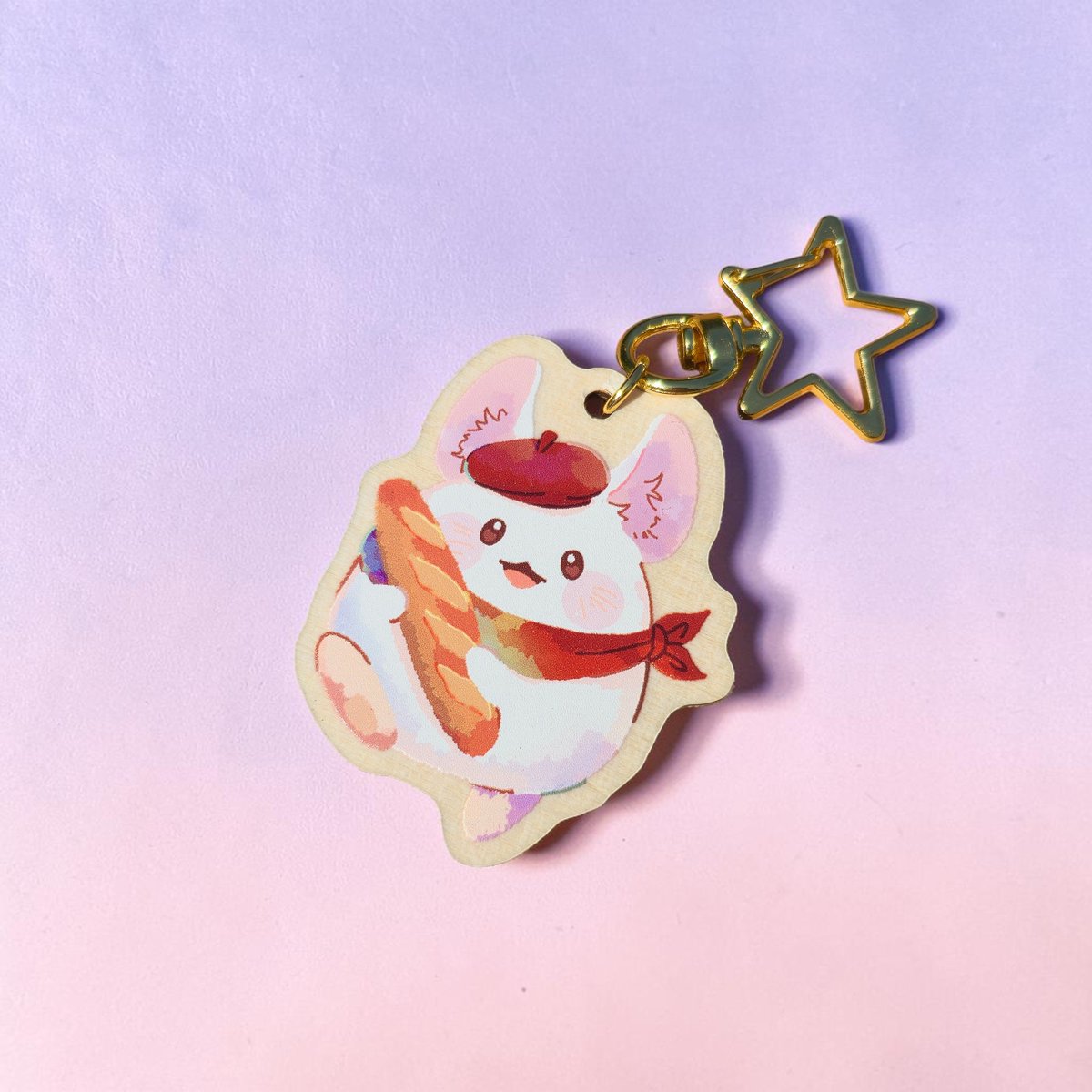 KatoKathy's tweet photo. Peekaboo emboss wooden charm 🥖

#TokyoDebunker https://t.co/OOjCJOZiAS