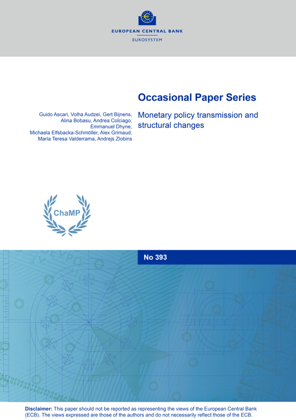 int_mon_econ's tweet photo. Worth reading!

"Monetary policy transmission and structural changes" by Guido Ascari, Gert Bijnens, Alina Bobasu, Andrea Colciago, Emmanuel Dhyne, Michaela Elfsbacka-Schmöller, Alex Grimaud, Maria Teresa Valderrama, Andrejs Zlobins, and Volha Audzei.

"This paper surveys research from the ESCB ChaMP Research Network on how ongoing structural change is affecting monetary policy transmission in the euro area. It shows that transmission is state-dependent and varies systematically with changesin the sectoral composition of the economy, in its international integration, in financial conditions and in inflation regimes. More service-intensive economies exhibit weaker real responses to monetary tightening, while high-inflation environments areassociated with faster and stronger price pass-through, helping explain why the recent disinflation episode entailed relatively low output costs. The paper also shows that variations in leverage, supply shocks and energy-related disturbances alter theinflation-output trade-off and can make appropriate policy responses more contingent on the source and persistence of shocks. Finally, it reviews evidence that monetary policy can affect the supply side through innovation, reallocation and productivity, implying that structural change influences transmission and may itself be influenced by policy."

https://t.co/Th6QOiUmtL