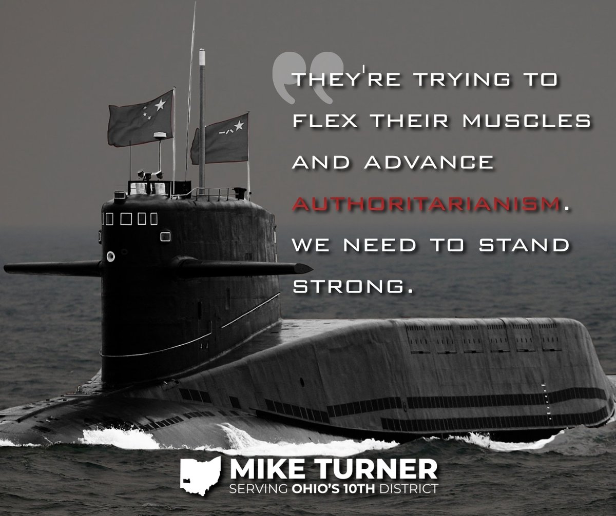 RepMikeTurner's tweet photo. The CCP is not a responsible actor and cannot be trusted. This recent ballistic missile test and the rapid expansion of their nuclear arsenal make it clear that China is undertaking the largest military buildup of any nation in the world. The United States and our allies must stand strong against authoritarianism. @CNN 

Article: https://t.co/1YEu9myKx5