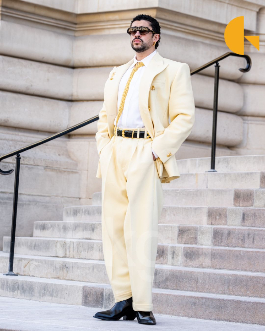BackgridUS's tweet photo. Bad Bunny made a bold fashion statement at the Schiaparelli Haute Couture show during Paris Fashion Week, stepping out in a striking butter-yellow suit.
📷: Regina Voronina / @backgrid_usa
For licensing inquiries, please email us at usasales@backgrid.com
#backgrid https://t.co/QPT6z0a17x