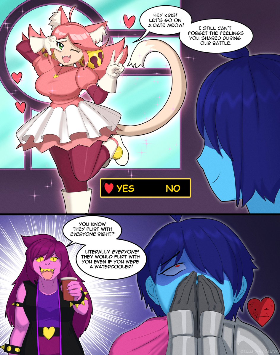 Tallinax2's tweet photo. Mad Mew Mew date
#deltarune https://t.co/Q0nrRNxlMi