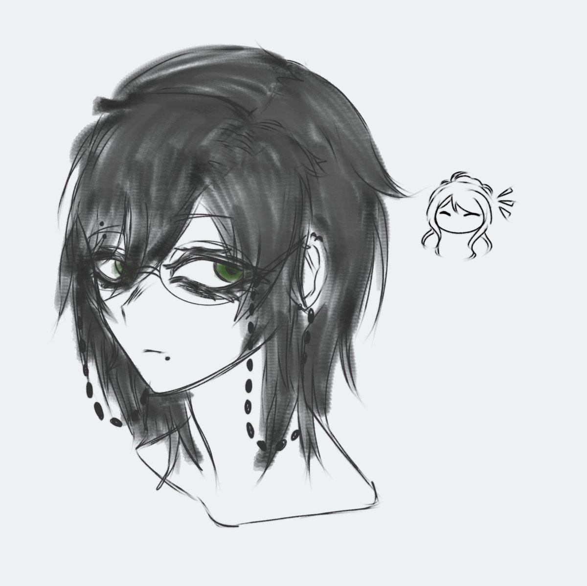 eventidewaltz's tweet photo. I drew my Gaiden OC again. Her third appearance guys rejoice (Ft. Tsujimura because that's her junior) https://t.co/wxcfK3MuU9