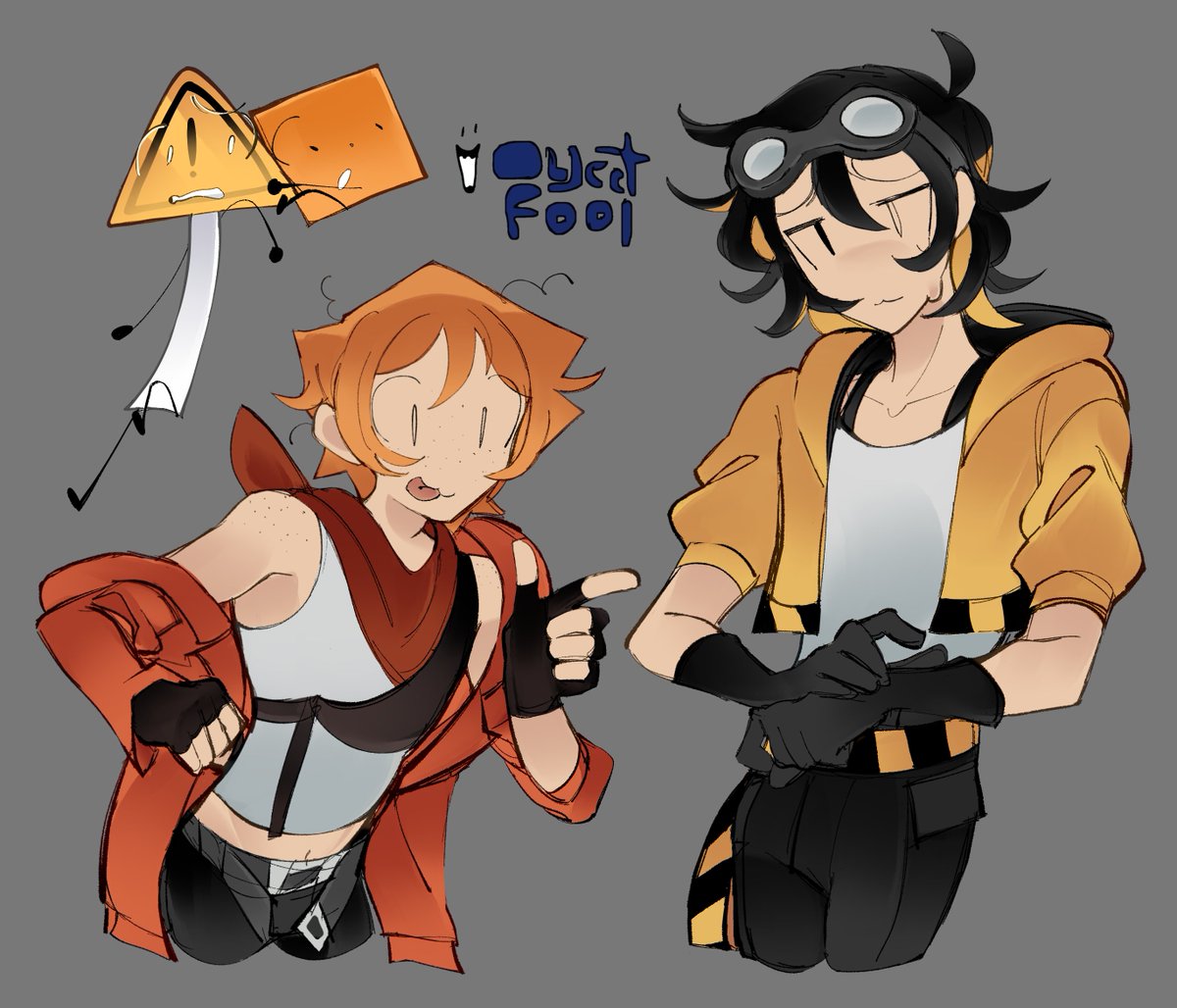 chromojoy's tweet photo. Object Fool gijinkas again ⚠️🟧 #osc #animaticbattle https://t.co/74l2r4RIyw
