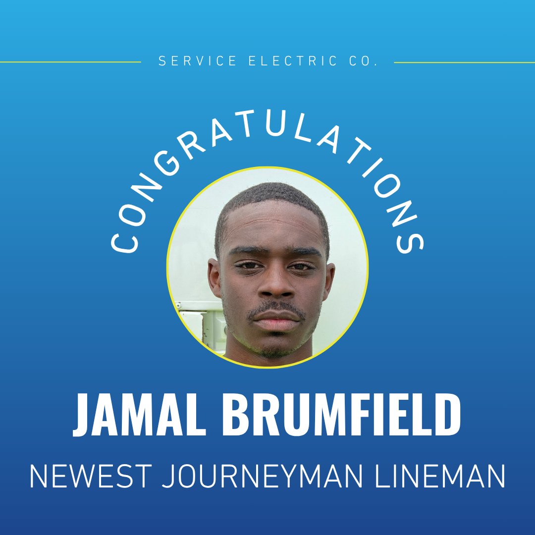 ServiceElecCo's tweet photo. Congratulations to our June top-outs! 🎉⚡

Please join us in celebrating our newest Journeyman Linemen and Substation Technicians. We’re glad to have these men on the Service Electric team and excited to see them continue growing in their careers.

Congrats! https://t.co/zVlFH0c1xg