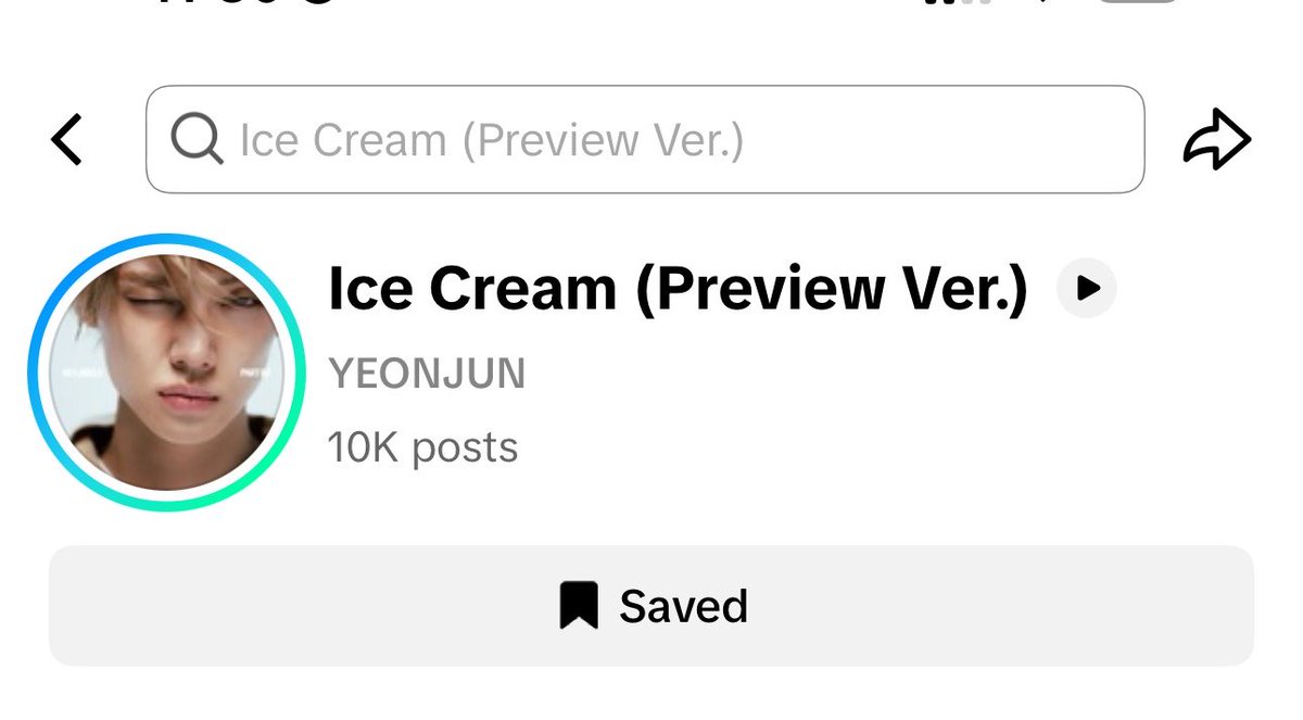 loopszzn's tweet photo. YEONJUN’s “Ice Cream (Preview Ver. ) sound has officially surpassed 10K posts on TikTok and the song is still 3 days away from its official release! https://t.co/USxAUIeRuT