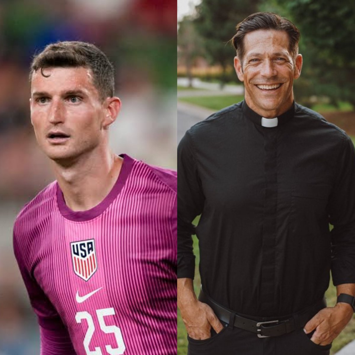 CatholicArena's tweet photo. USA player Matt Freese will play in goals tonight against Belgium

Freese has said that he regularly listens to Fr. Mike Schmitz's 'Bible in a Year' https://t.co/ach3evFyoi