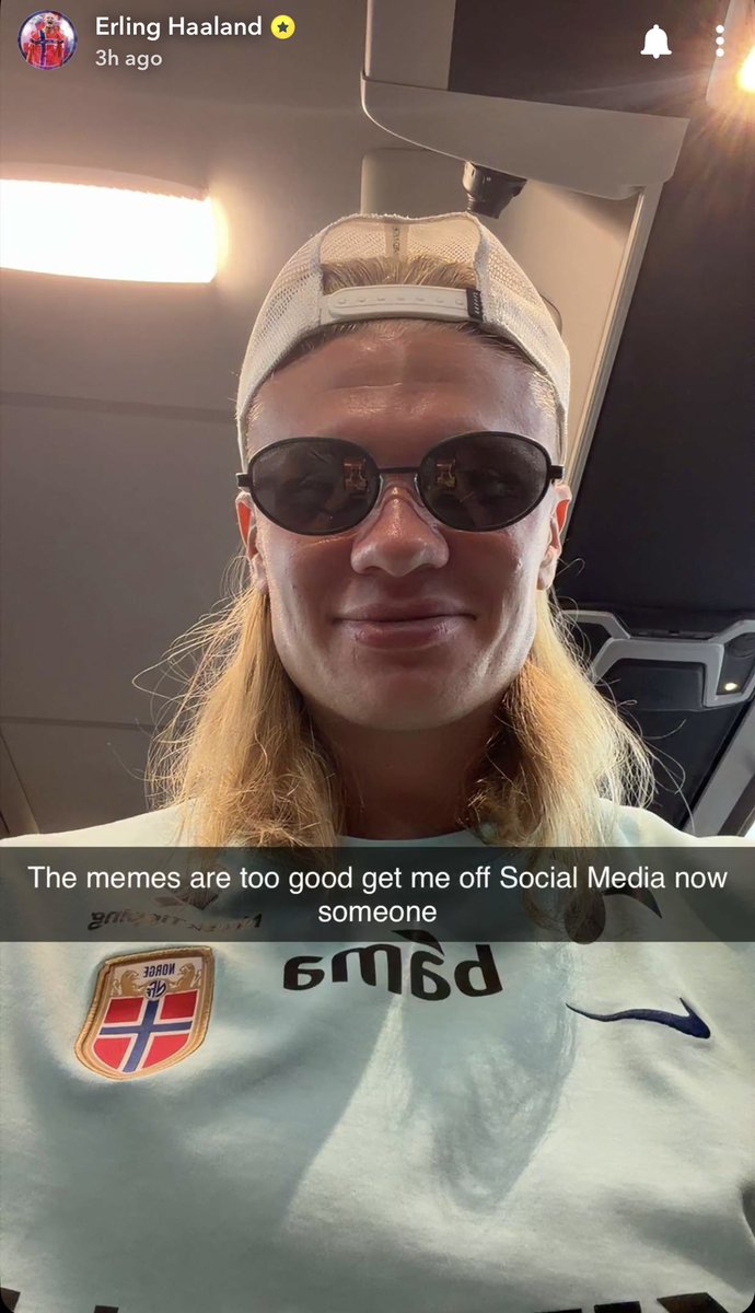 Erling Haaland Snapchat Updates tweet media