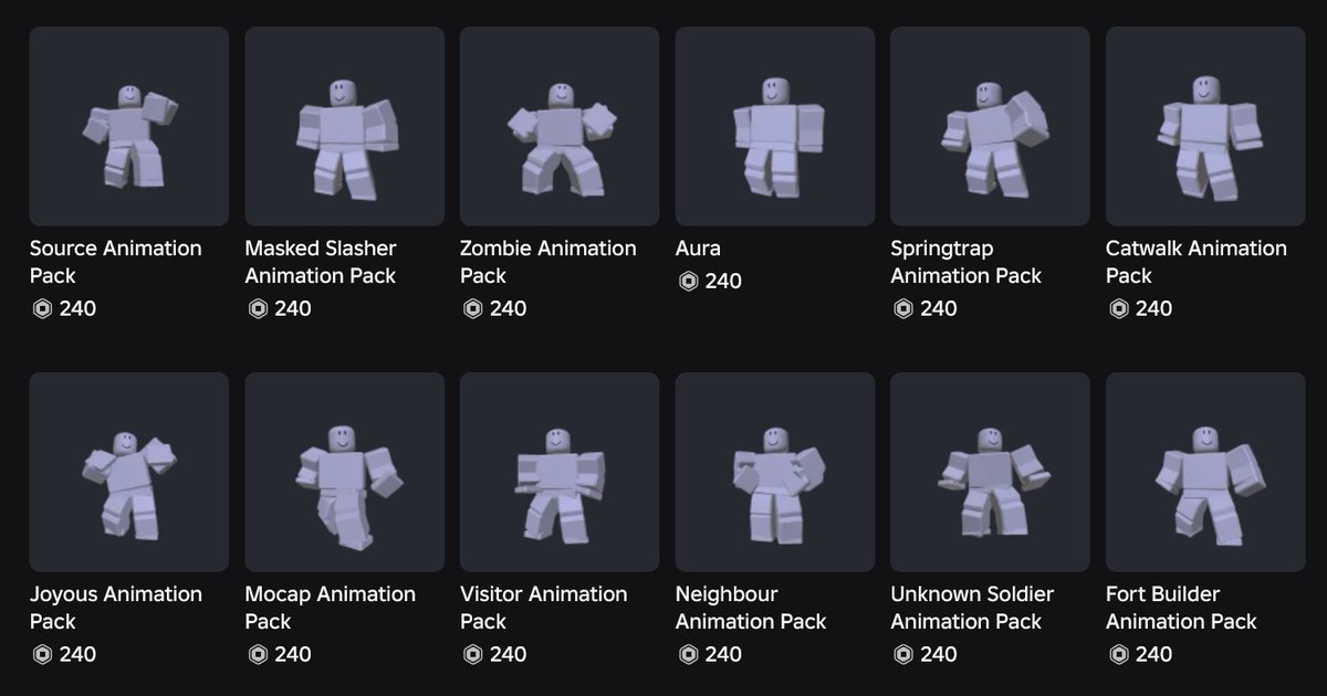 andourys's tweet photo. BUY OUR ANIMATION PACKS: https://t.co/BcyGCcucao #RobloxDev https://t.co/CGAoiXU8hJ