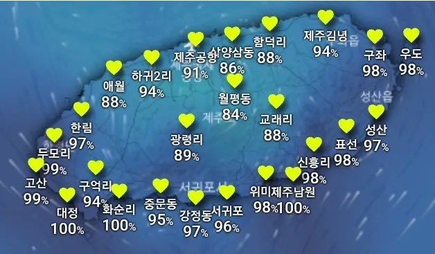 ceolmh3's tweet photo. 제주도 습도 이게 맞아요? https://t.co/JwSICkWnBn
