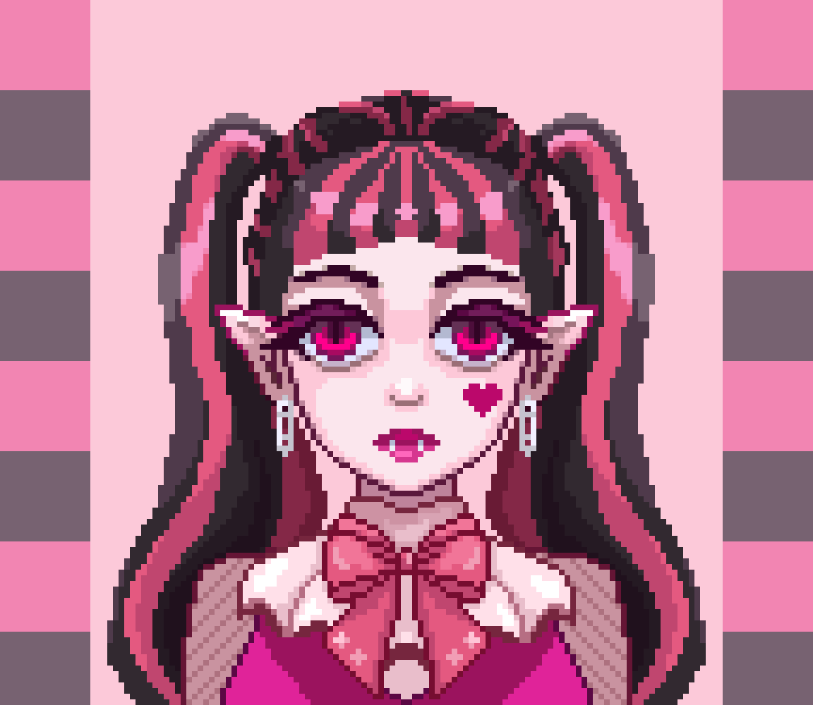 Morvelyn_'s tweet photo. One year of #pixelart. First (2025) vs. latest (2026)
#ドット絵 https://t.co/mNjlF4eS9l