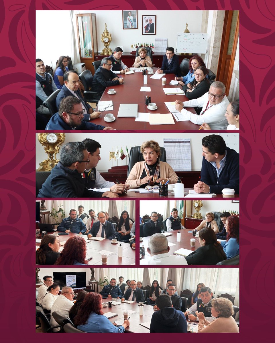 RocioBarcenaM's tweet photo. Iniciamos la semana con una reunión de trabajo junto a titulares y directores generales de la Subsecretaría de Construcción de Paz de la @SEGOB_mx. Damos seguimiento a prioridades en territorio bajo el liderazgo de @Claudiashein y @rosaicela_ #AtenciónALasCausas https://t.co/wRv3WJsWBA