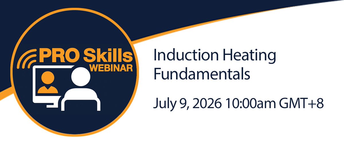 ambrell's tweet photo. Join us this Thursday for a free and educational webinar on Induction Heating Fundamentals at a time convenient for the APAC region. Dr. Girish Dahake will present, and an interactive Q&A will follow his presentation.
Register now: https://t.co/HKJGhZCqOn
#inductionheating https://t.co/ZsCyaTgtxk