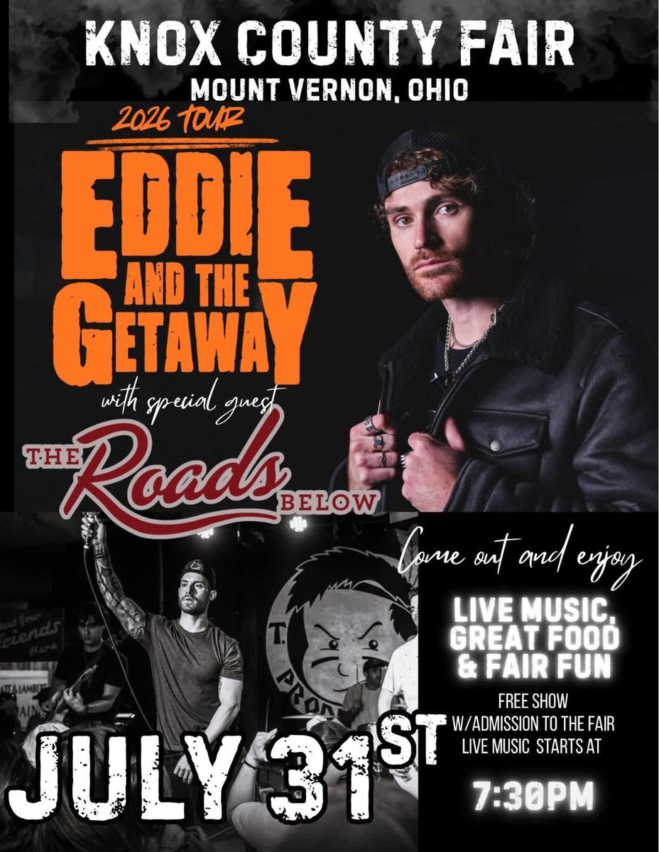 mawer_4's tweet photo. My hometown fair Knox county fair are invited @TheRoadsBelow @eddiegetaway July 31 🔥#countrymusic #countryband #mountvernonohio https://t.co/gpdTpNt73J