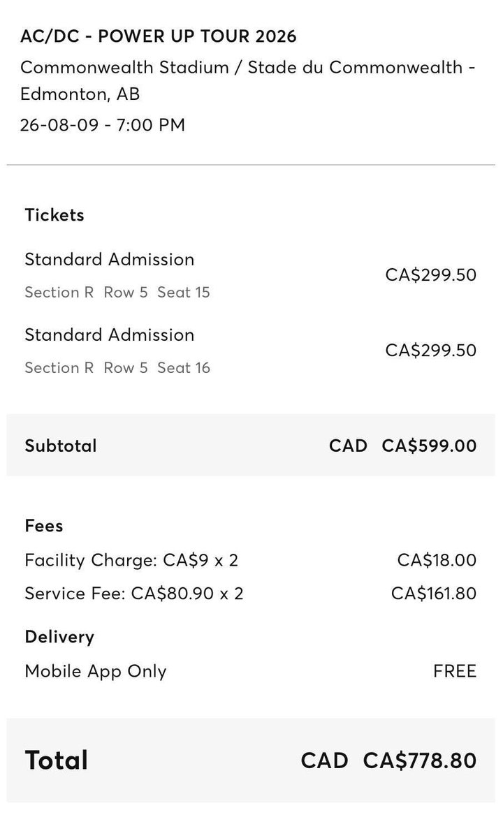 ExtraLars's tweet photo. A good friend is selling their AC/DC tickets for August 9 in Edmonton. https://t.co/AanrxxGlfg