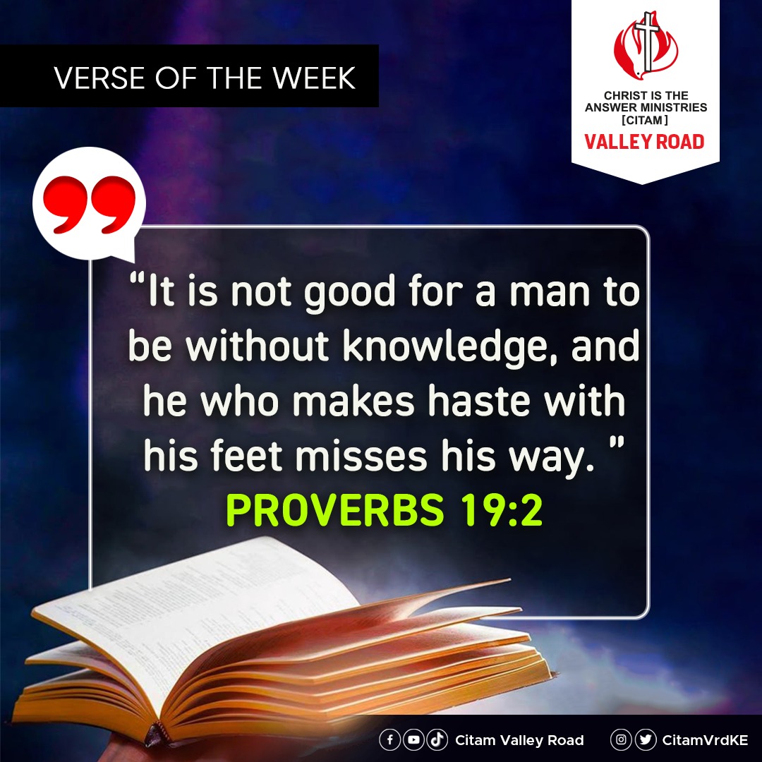 CitamVrdKE's tweet photo. Seek God's wisdom before making decisions instead of rushing ahead without understanding. Be prayerful and intentional in your decisions instead of rushing ahead without discernment.
#verseoftheweek #IsAnythingTooHardForTheLord #citamvalleyroad https://t.co/QWsxVPGWB3